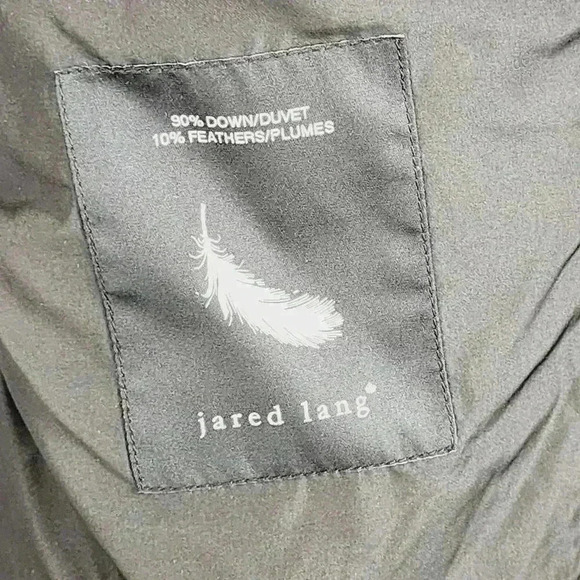 Jared Lang Down Men's L Puffer Coat Full Zip/ Button - Picture 5 of 10